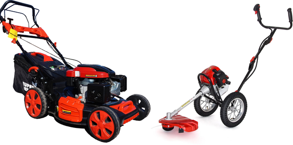 Pack Ahorro Cortacesped ZuperVerde Pro XP51 + Desbrozadora Ruedas